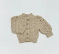Teddy Cardigan - Light Oat