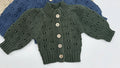 Teddy Cardigan - Forest Green